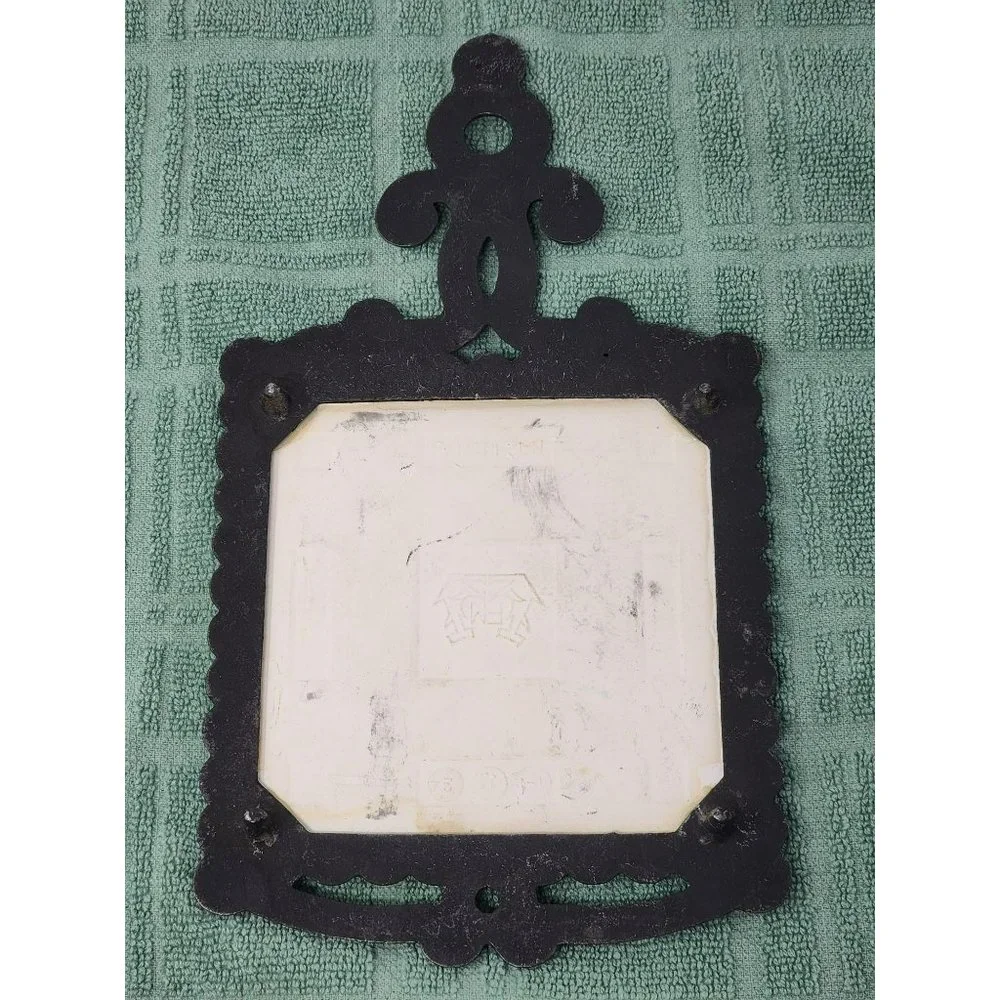 Vintage Trivet Cast Iron Hot Plate Country Farmhouse Decor‎ Retro Wall Hanging
